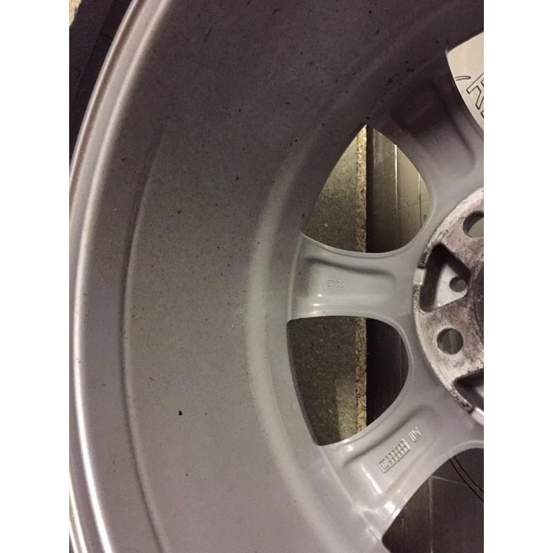 Alloys wheels with Michelin tyres