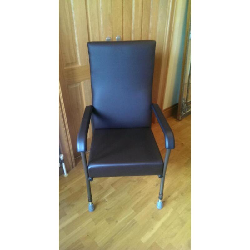 High backed chair