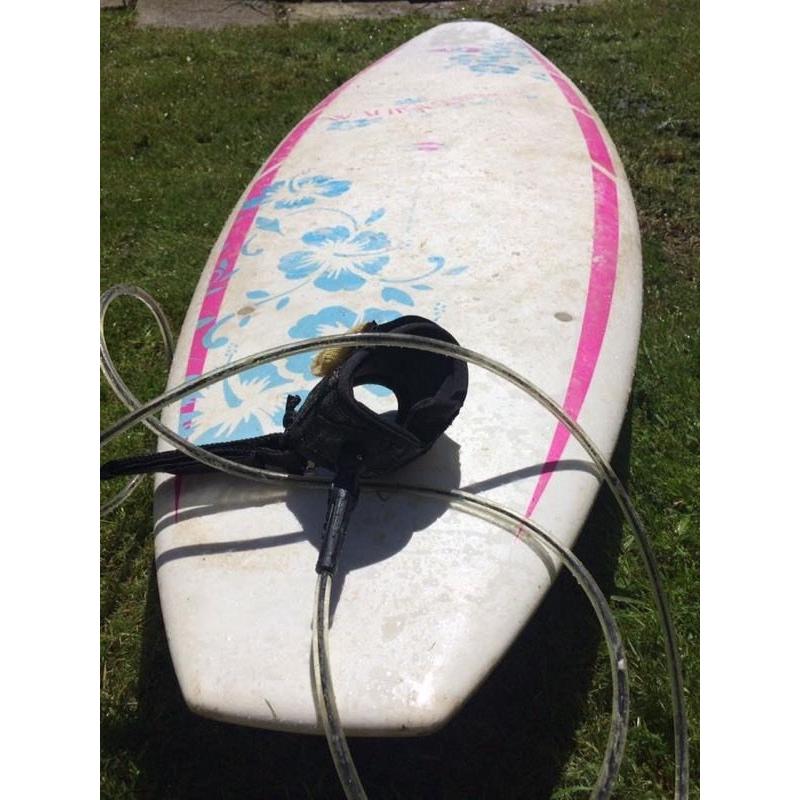 Bic mini mal surfboard, wahine 7'3"