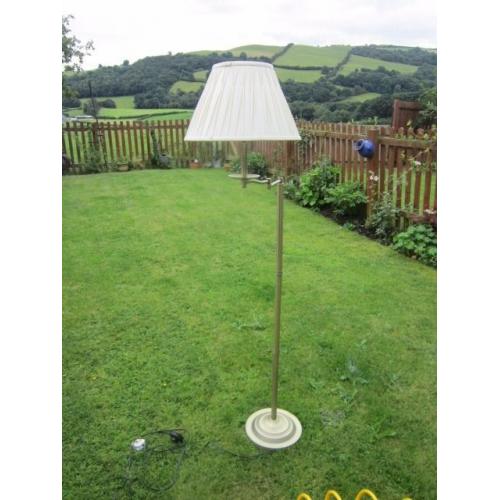 Laura Ashley Malone Brass Swing Arm Floor lamps