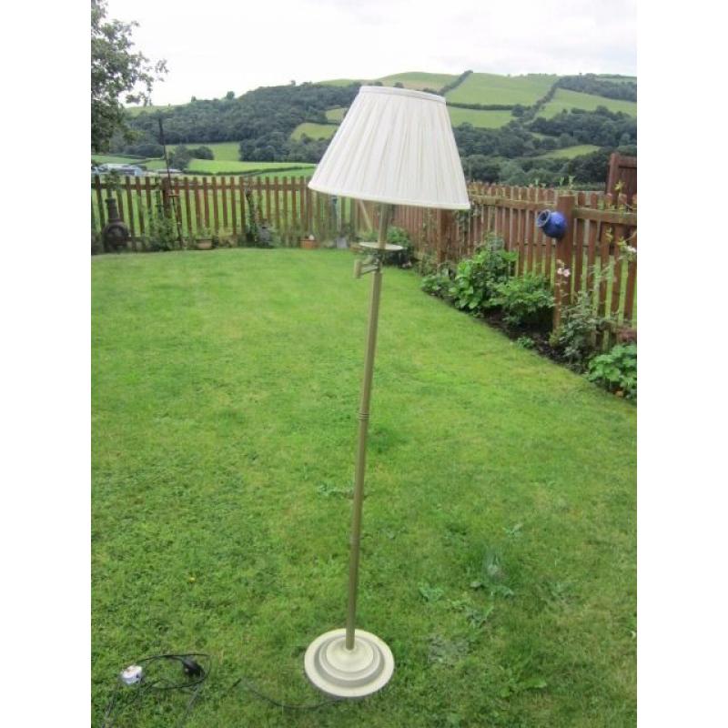 Laura Ashley Malone Brass Swing Arm Floor lamps