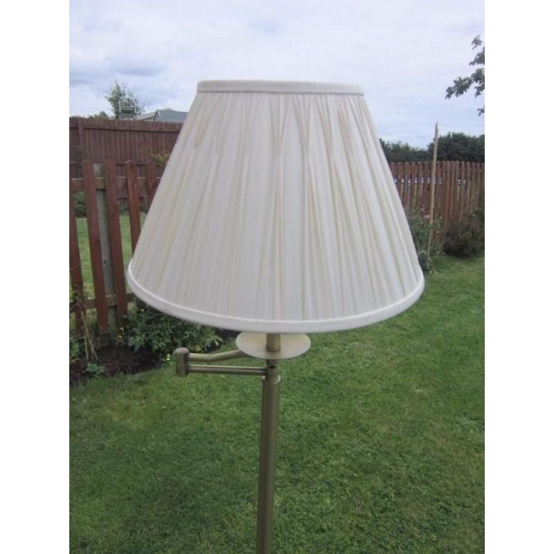 Laura Ashley Malone Brass Swing Arm Floor lamps