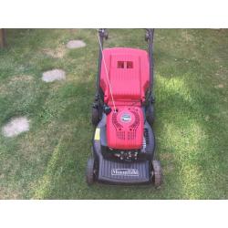 Mount field petrol lawn mower self propelled