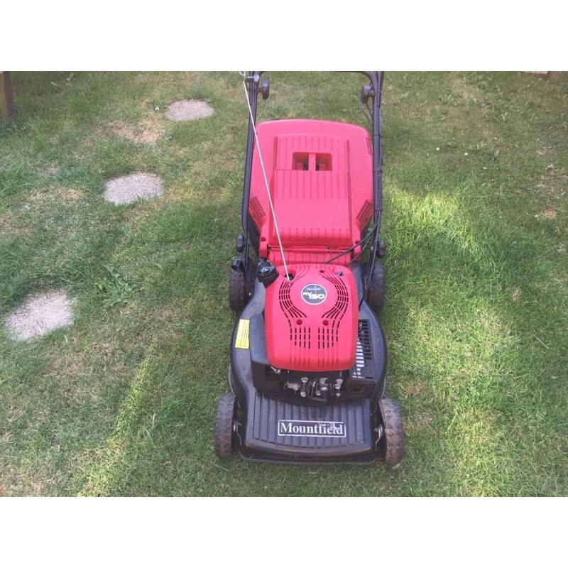 Mount field petrol lawn mower self propelled