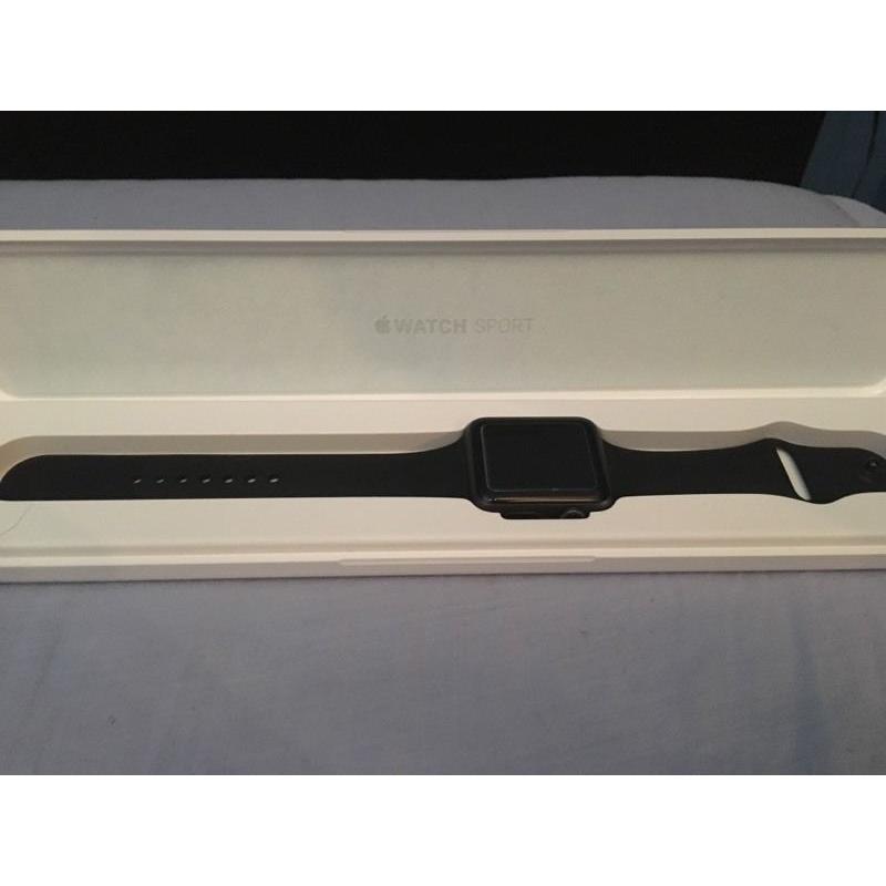 Apple Watch 42mm Space Grey, All Black Sport