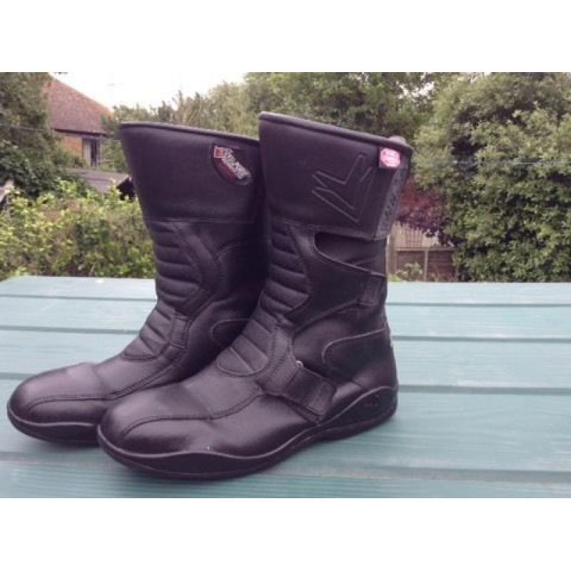 Frank Thomas Leather motorcycle boots
