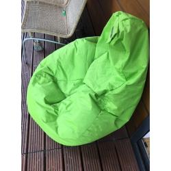 Green large bean bag for sale