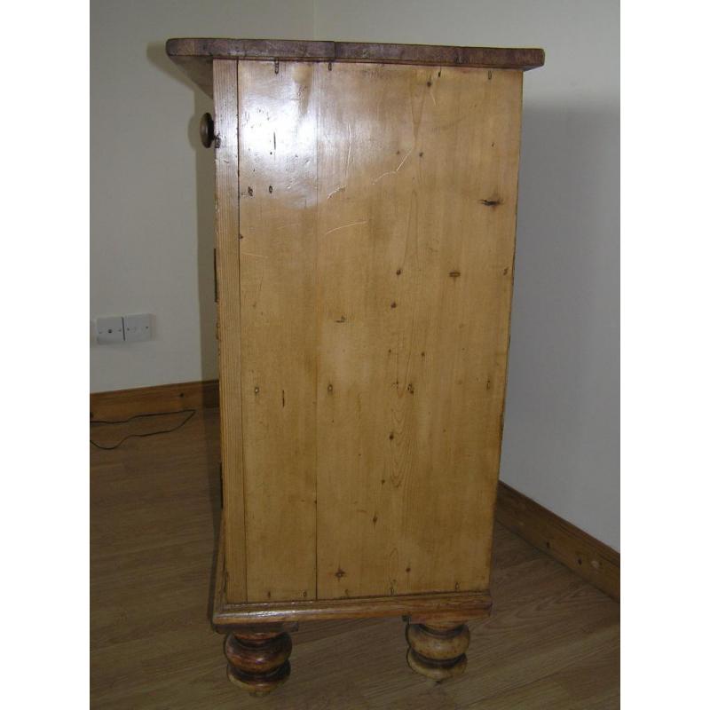 Antique pine dresser base/ cupboard