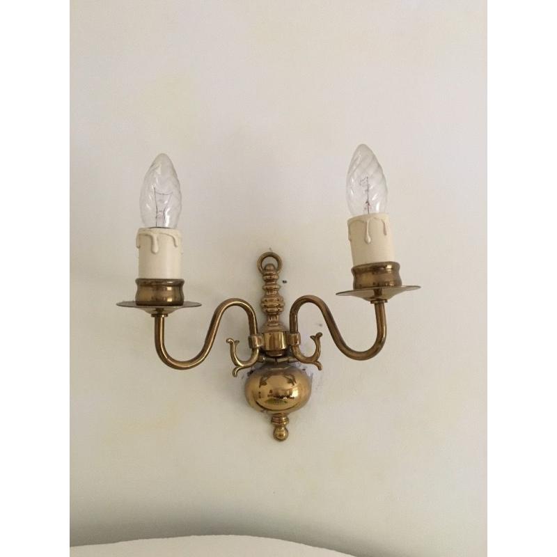 Candle wall light x2