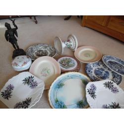 Lot of antique ceramics, china and more, clarice cliff, susie cooper, limoges, victorian stall fair