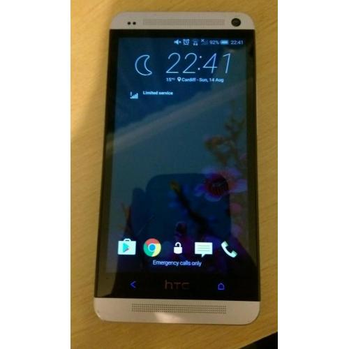 Htc one m7 silver 32gb on ee