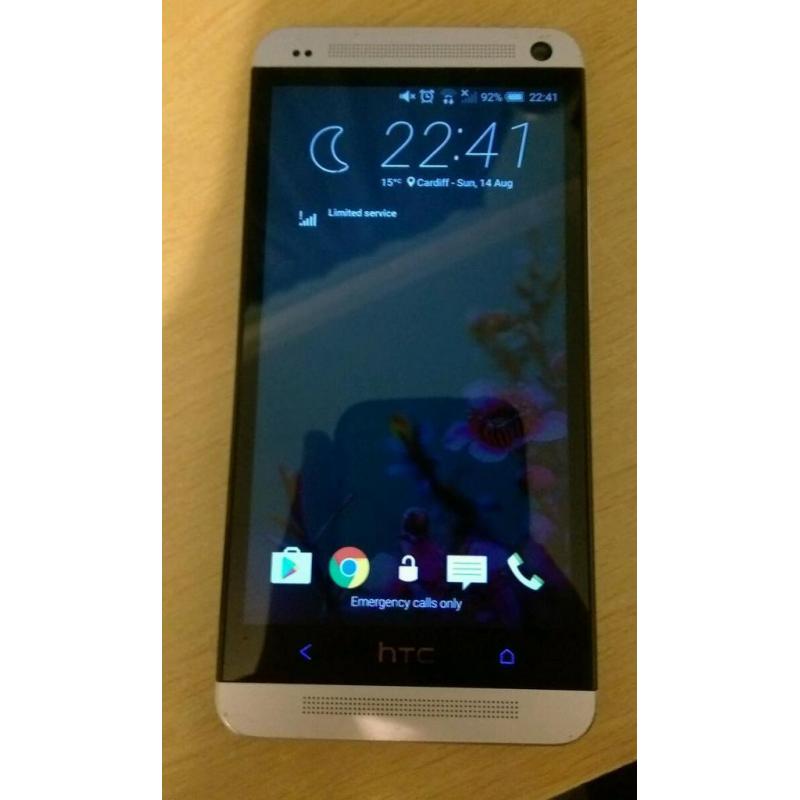 Htc one m7 silver 32gb on ee