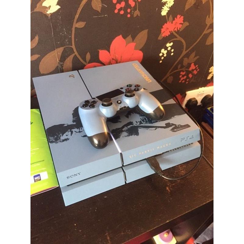 PlayStation 4 1TB Unchartered edition. One controller plus charger cable. 4 games