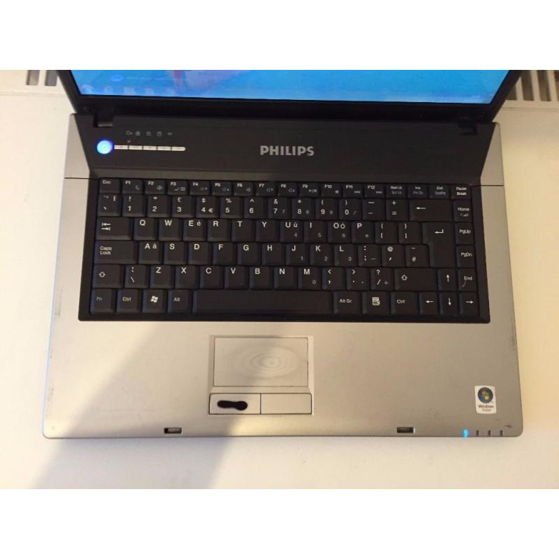 Cheap Philips Laptop 15.1" Screen Windows 7