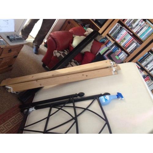 Double metal bed frame