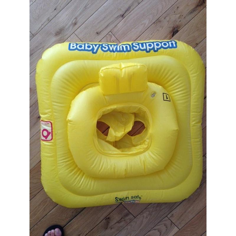 Baby's swim support.