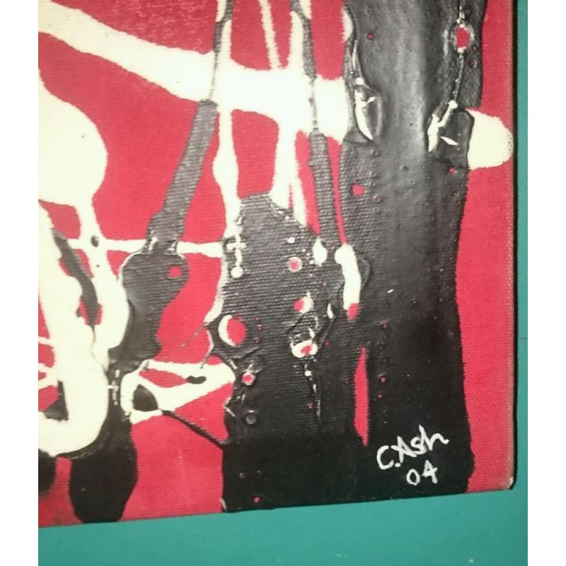 Original c,Ash abstract painting