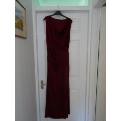 Dark Red Size 14 Phase Eight Long Dress