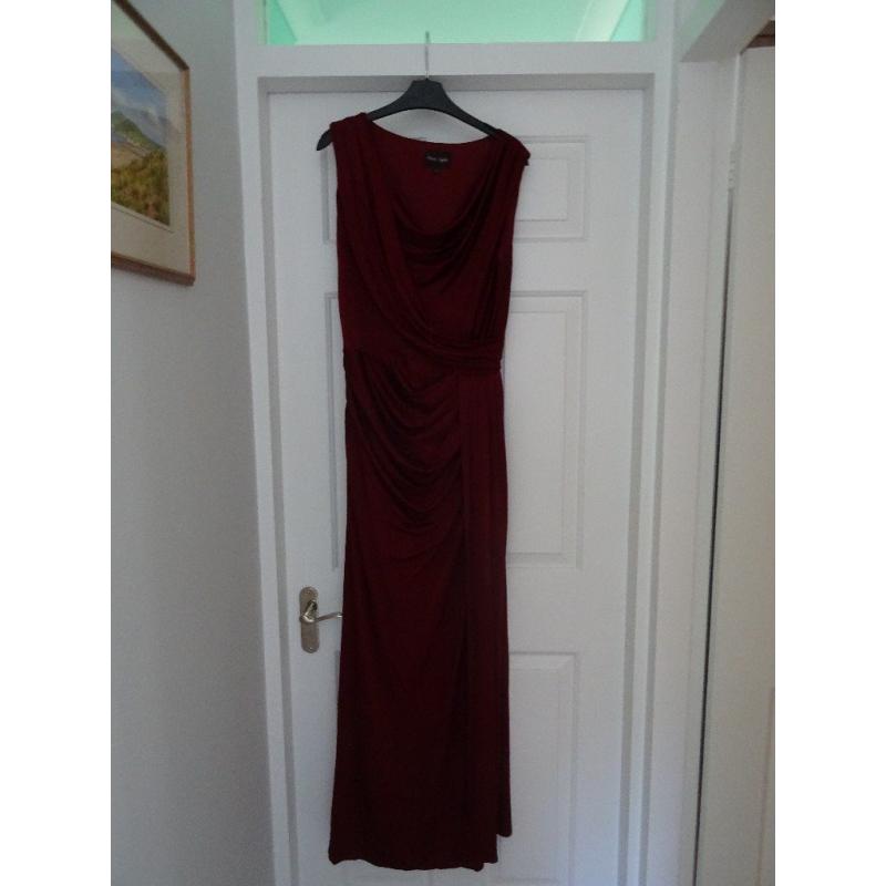 Dark Red Size 14 Phase Eight Long Dress