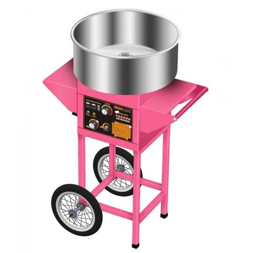 Candy Floss Machine Cart Pink Cotton Candyfloss Sugar Maker Commercial Electric
