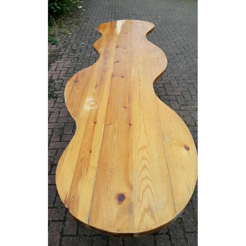 Lovely unique pine table