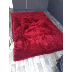 Dunelm Large Red Rug