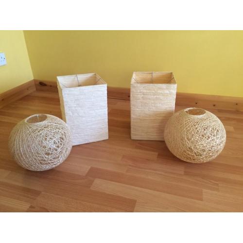 4 lamp shades