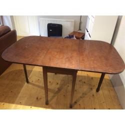 wood folding table
