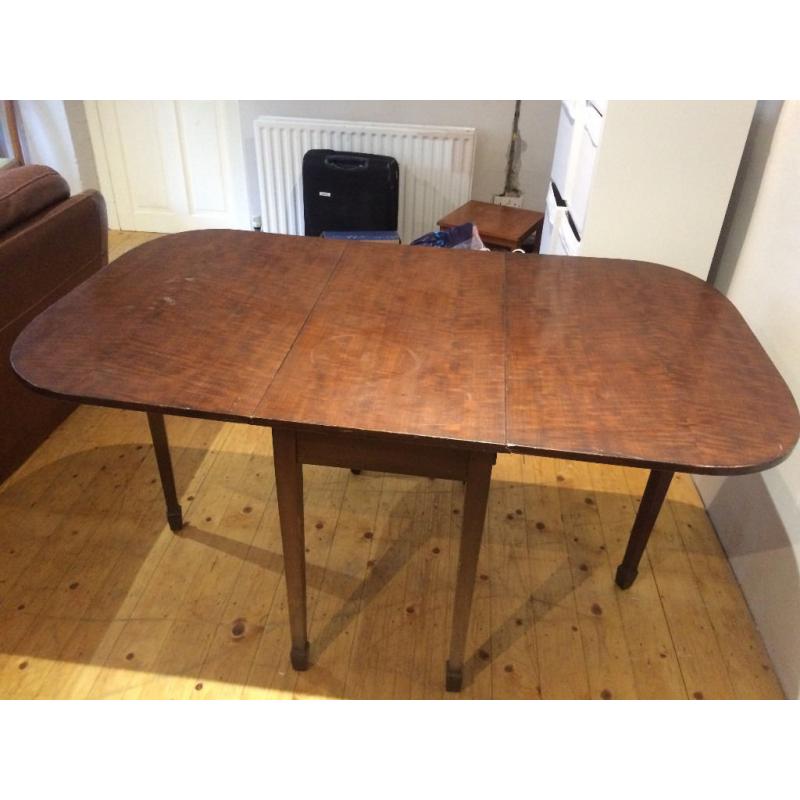 wood folding table