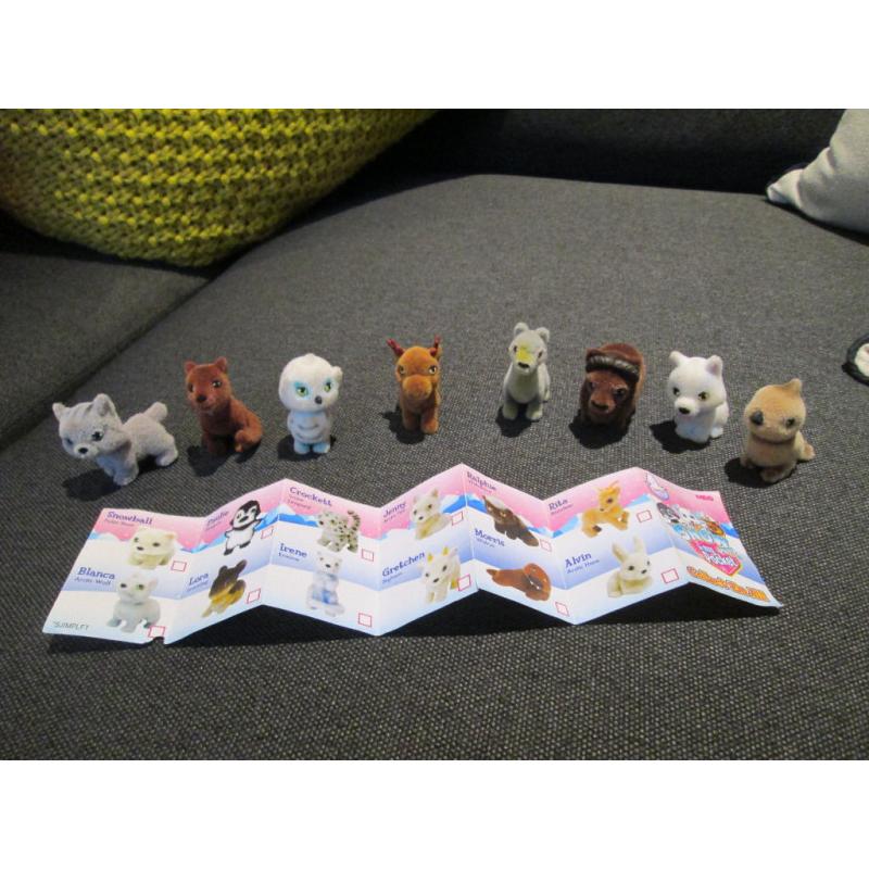 SNOW PETS IN MY POCKET X8 - EXC. COND.