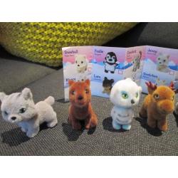 SNOW PETS IN MY POCKET X8 - EXC. COND.