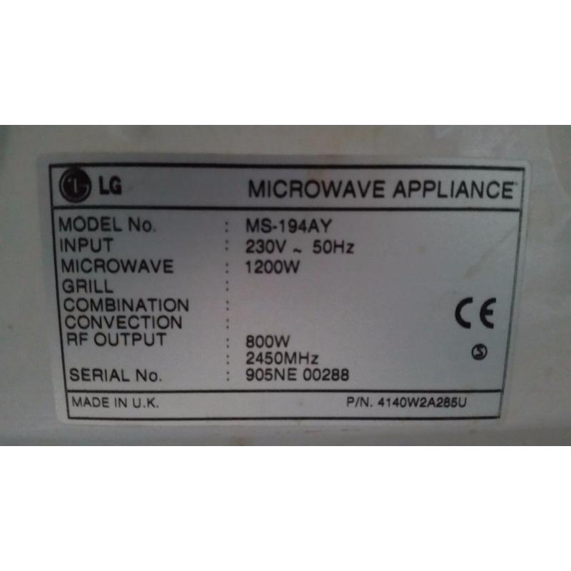 Microwave Oven LG
