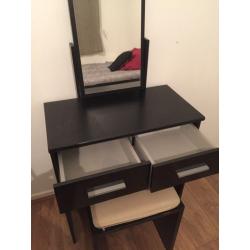 Black dressing table
