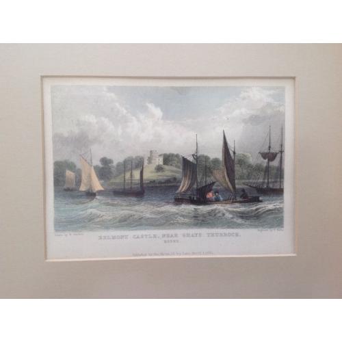 Old print of Belmont Castle Grays Essex