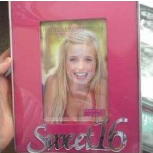 Sweet 16 picture frame