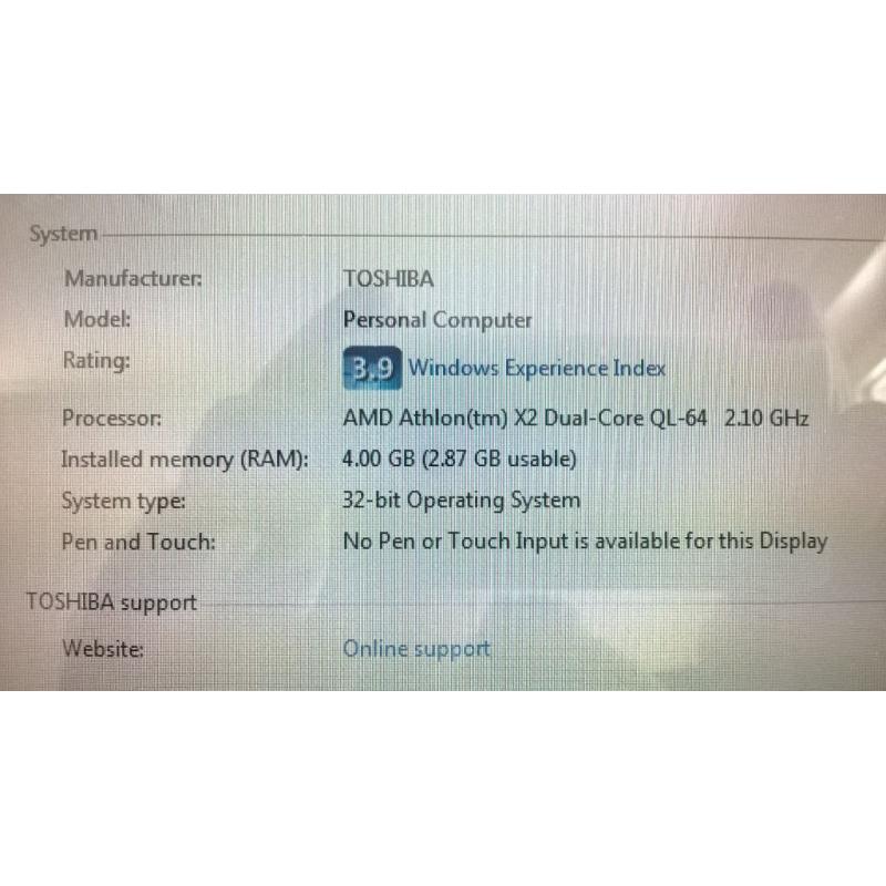 toshiba laptop