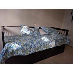 IKEA, Hemnes day bed, ikea, with mattresses