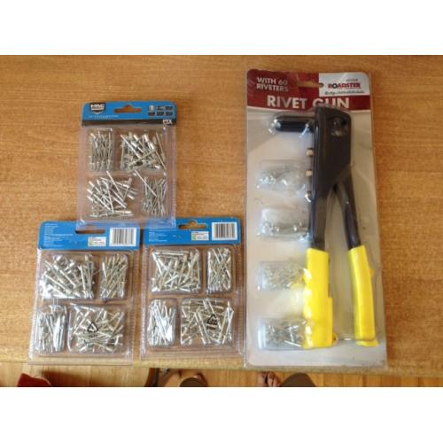 Rivet Gun + Plus Assorted rivets For Sale