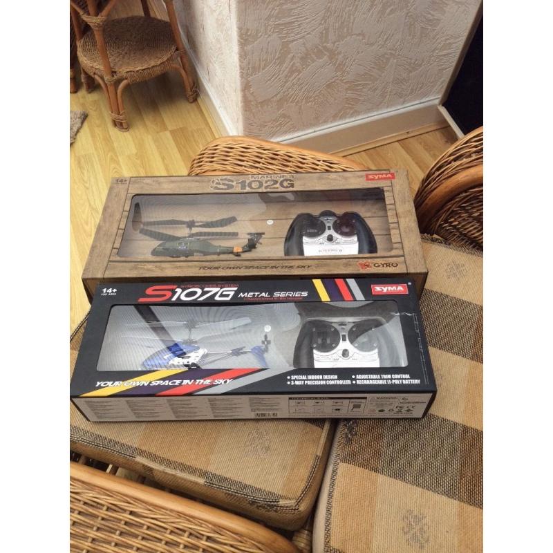 2 X remote control Helicopters new in boxes