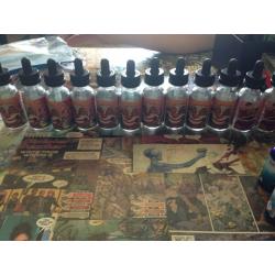 Lots of empty vape bottles