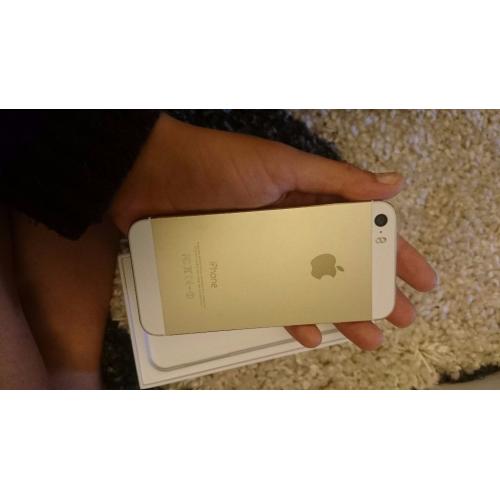 Gold iphone 5s- almost brand new boxed