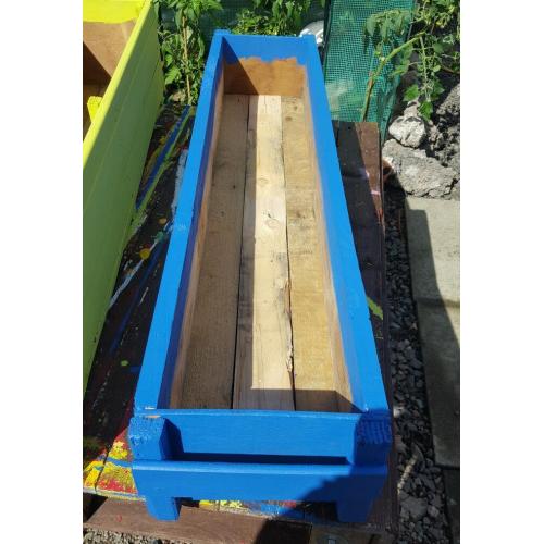Flower vegetable herbs wooden boxes