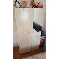 Solid wood wardrobe