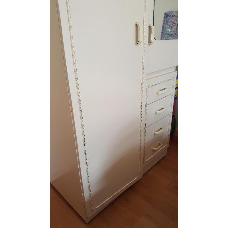 Solid wood wardrobe