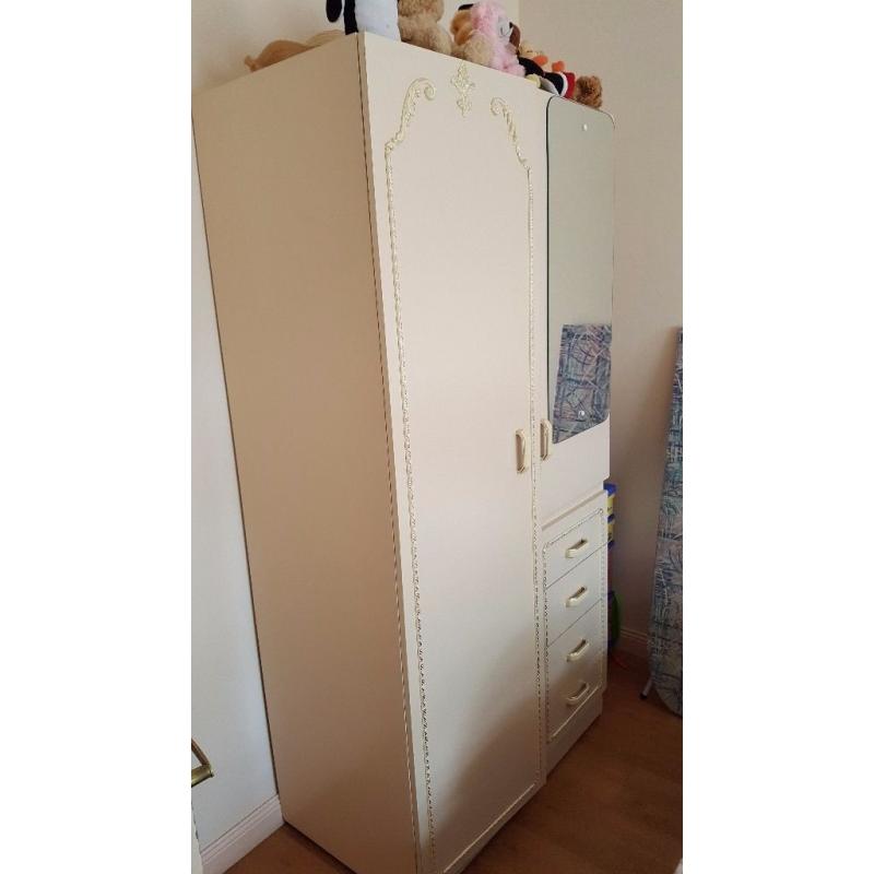 Solid wood wardrobe