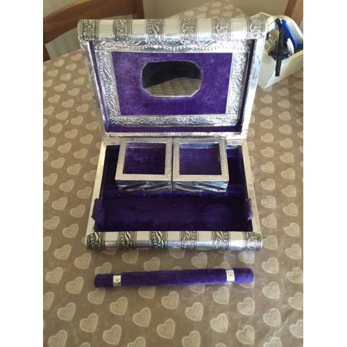 Silver jewellery box
