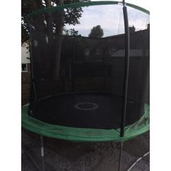 Trampoline 12ft with enclosure and underneath light when jump on