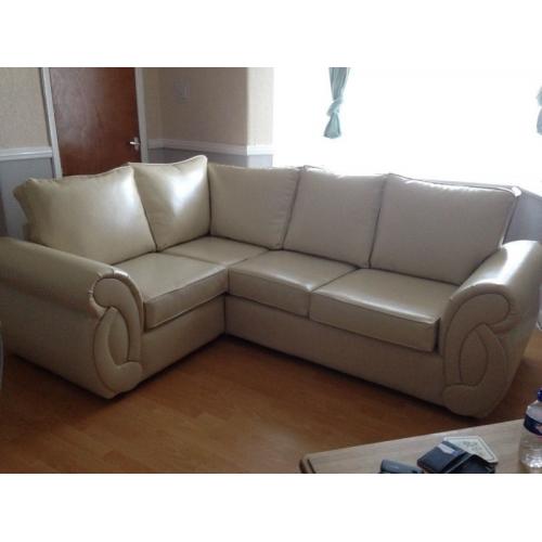 Brand new cream corner sofa
