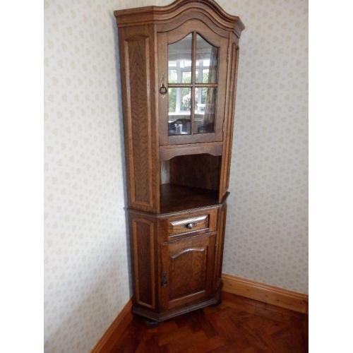 Oak Corner Cupboard