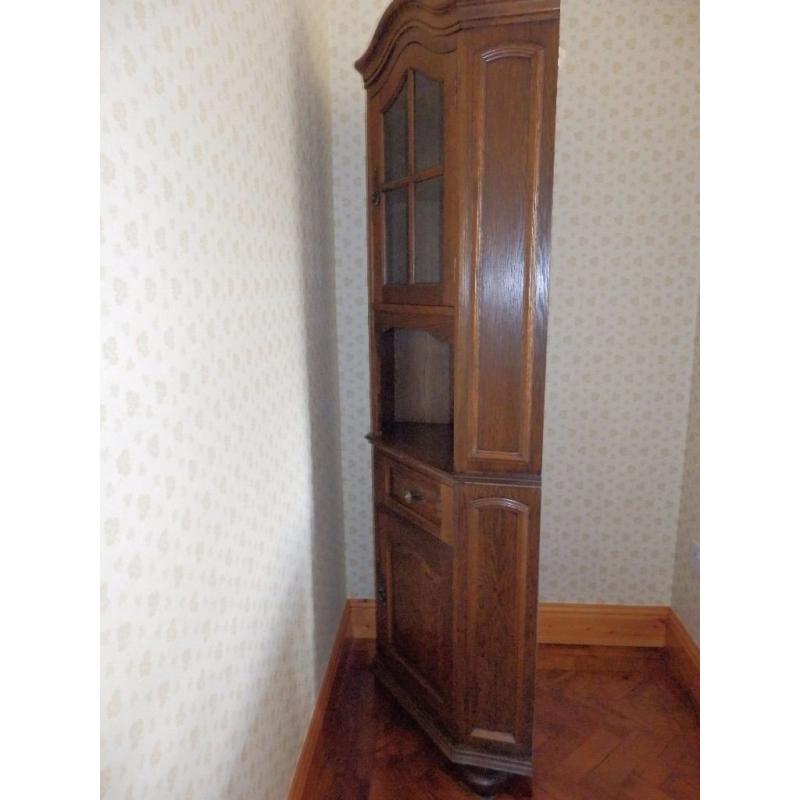 Oak Corner Cupboard